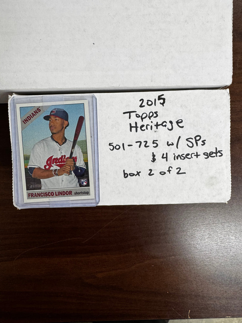 2015 Topps Heritage Baseball Complete Set w/ SPs & High (725) + 4 Insert Sets