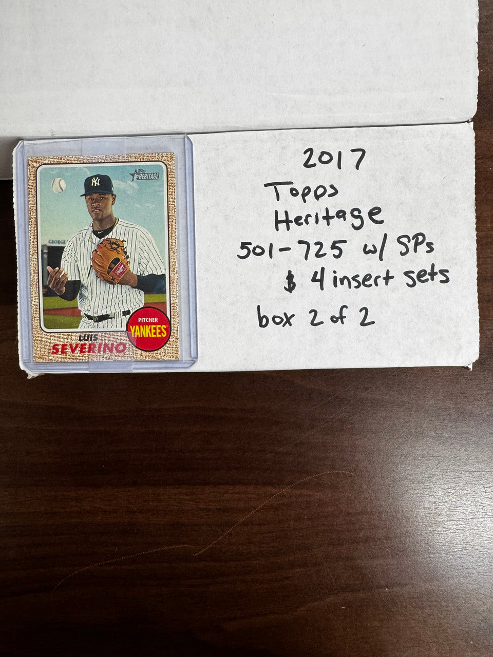 2017 Topps Heritage Baseball Complete Set w/ SPs & High (725) + 4 Insert Sets