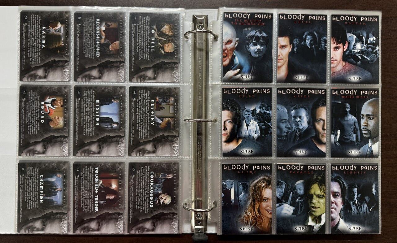 2000/05 Inkworks Spike The Complete Story and Angel Season 1 & 3 Complete Sets