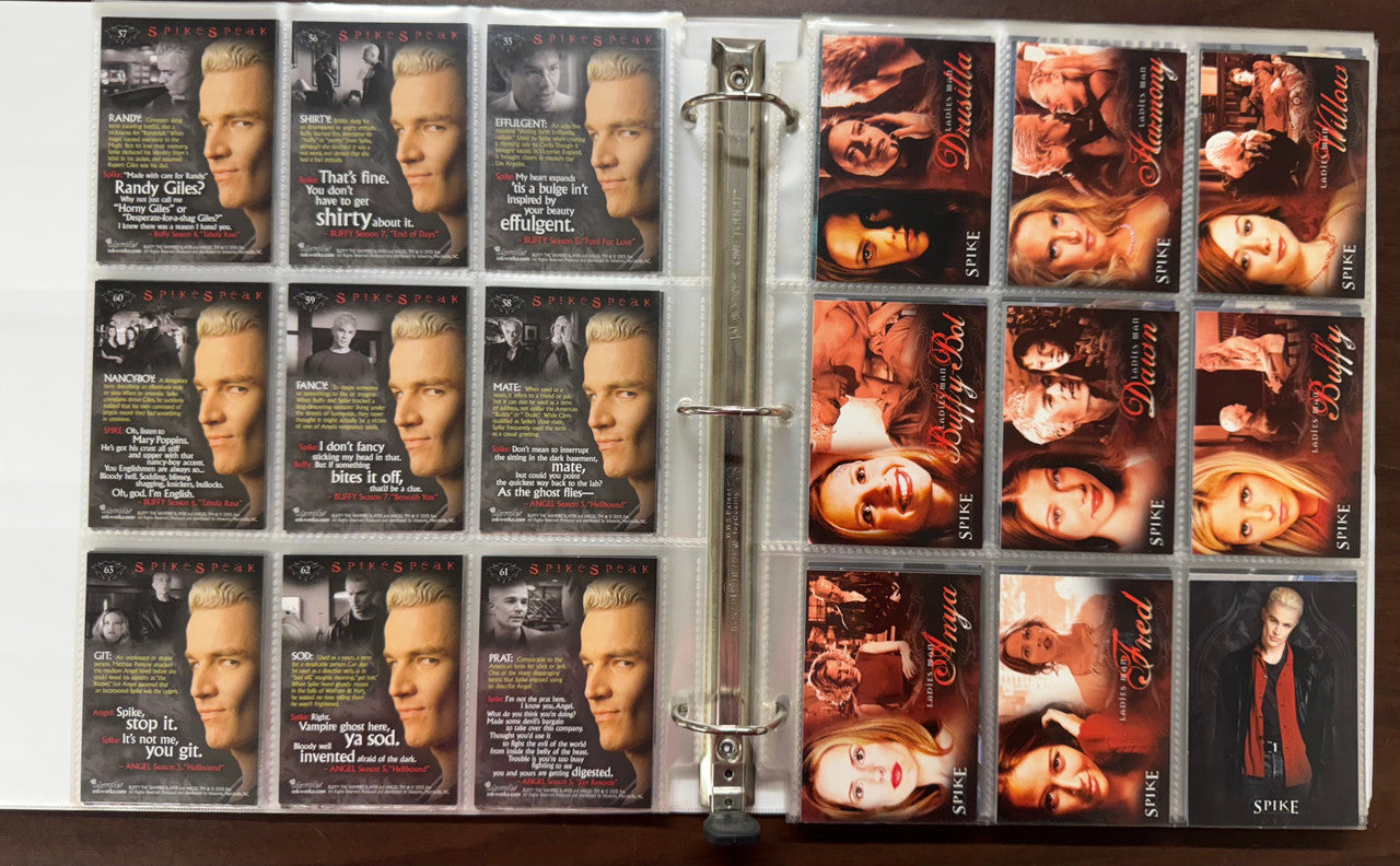 2000/05 Inkworks Spike The Complete Story and Angel Season 1 & 3 Complete Sets