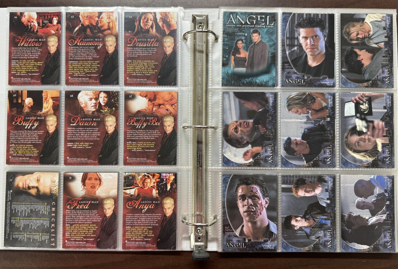 2000/05 Inkworks Spike The Complete Story and Angel Season 1 & 3 Complete Sets