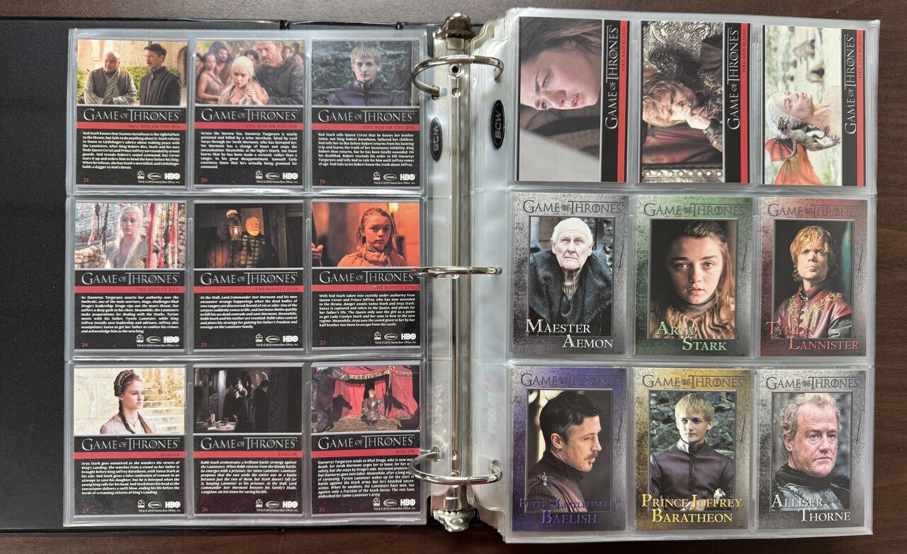 2012/16 Rittenhouse Game of Thrones Seasons 1-5 Complete Sets (458)