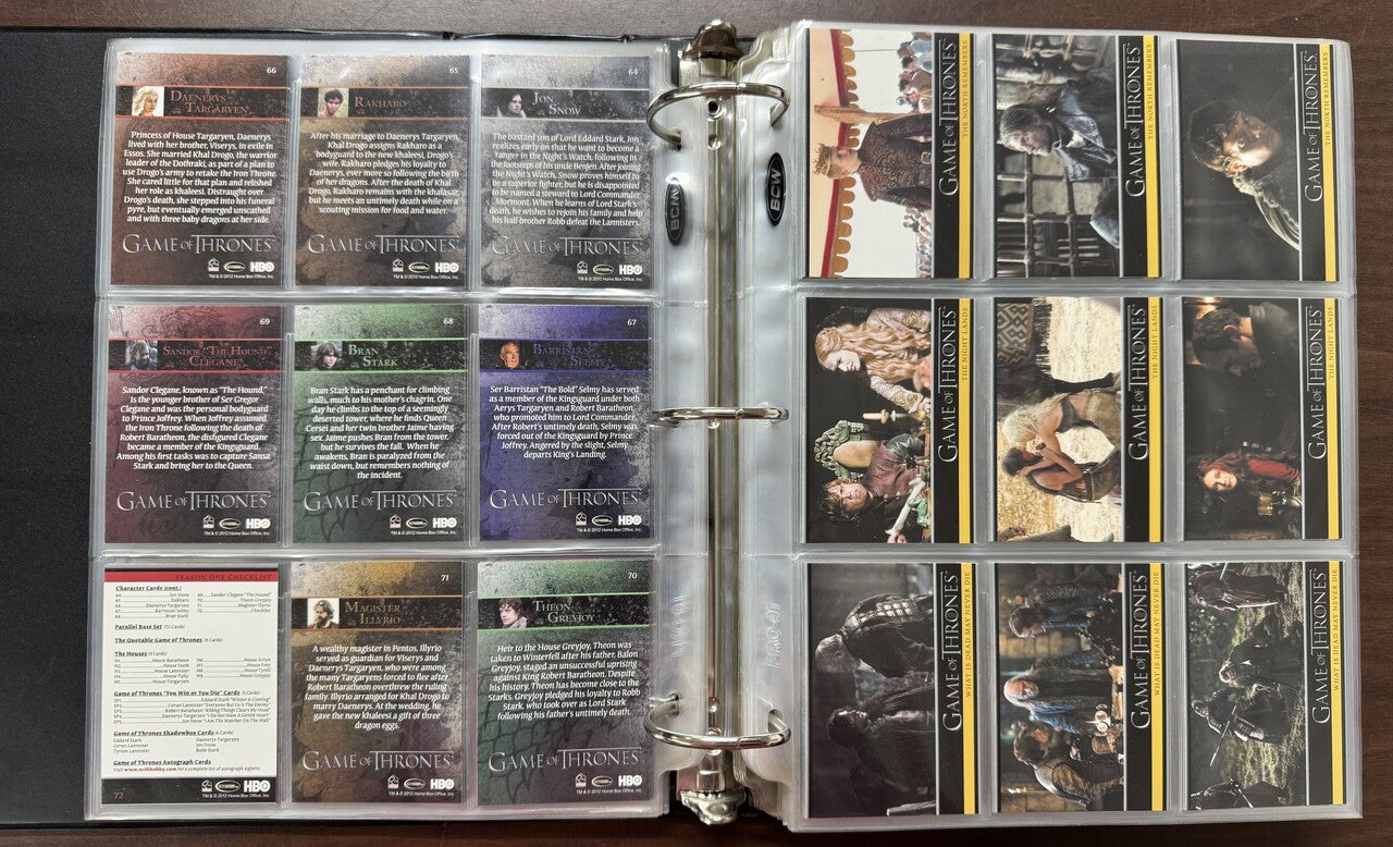 2012/16 Rittenhouse Game of Thrones Seasons 1-5 Complete Sets (458)