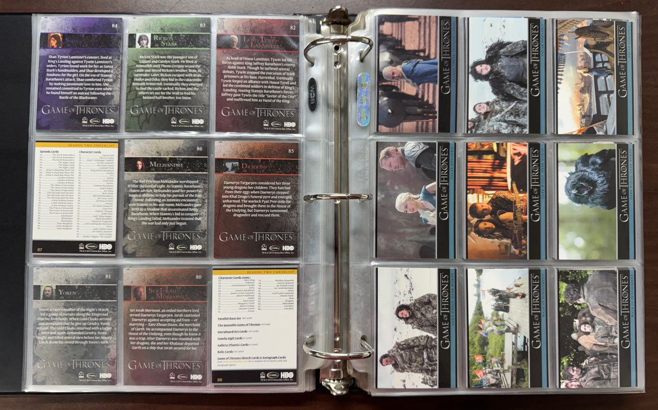 2012/16 Rittenhouse Game of Thrones Seasons 1-5 Complete Sets (458)