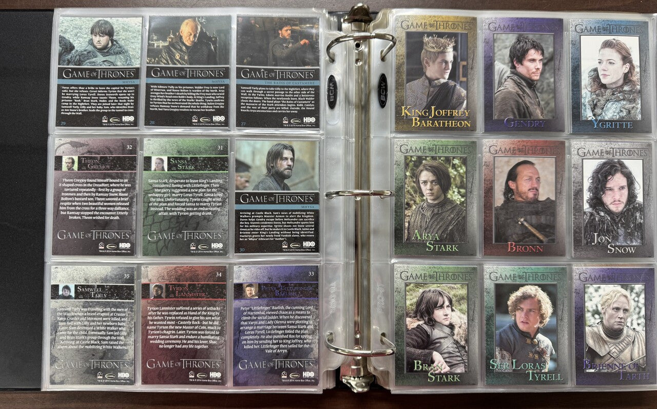 2012/16 Rittenhouse Game of Thrones Seasons 1-5 Complete Sets (458)