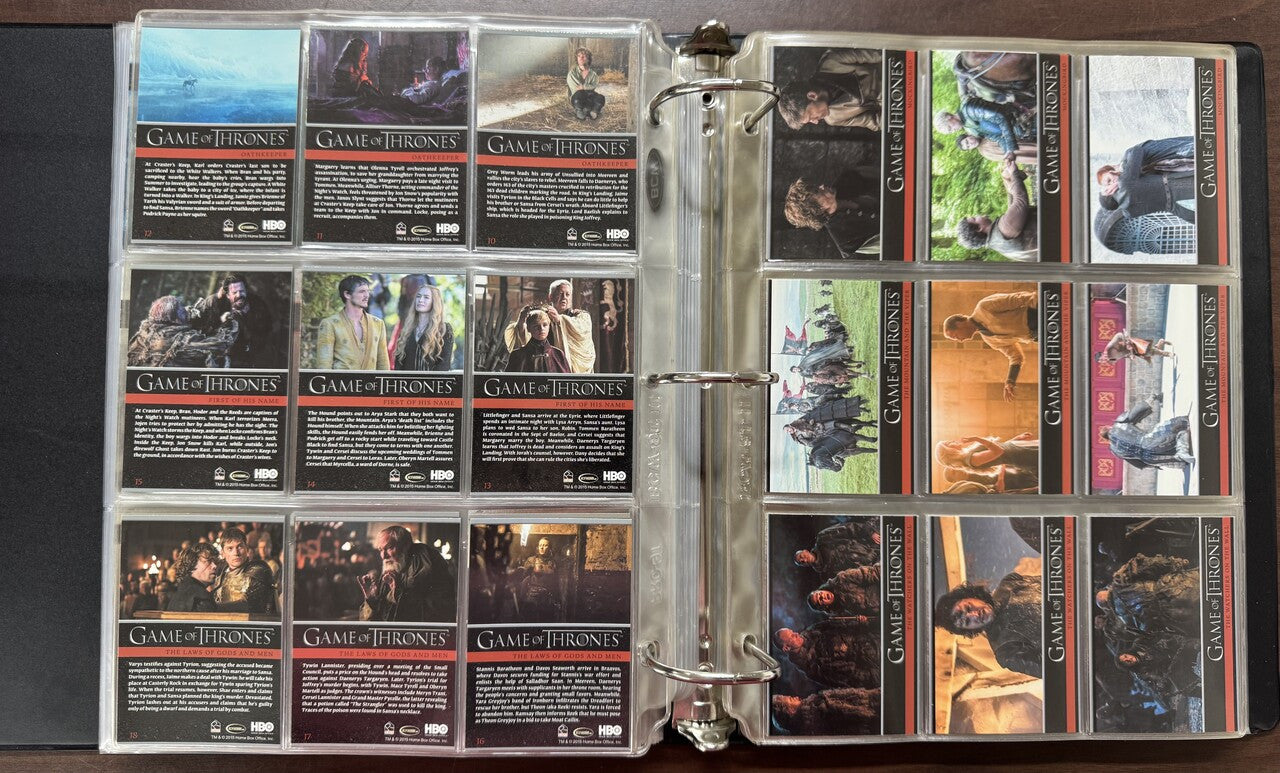 2012/16 Rittenhouse Game of Thrones Seasons 1-5 Complete Sets (458)