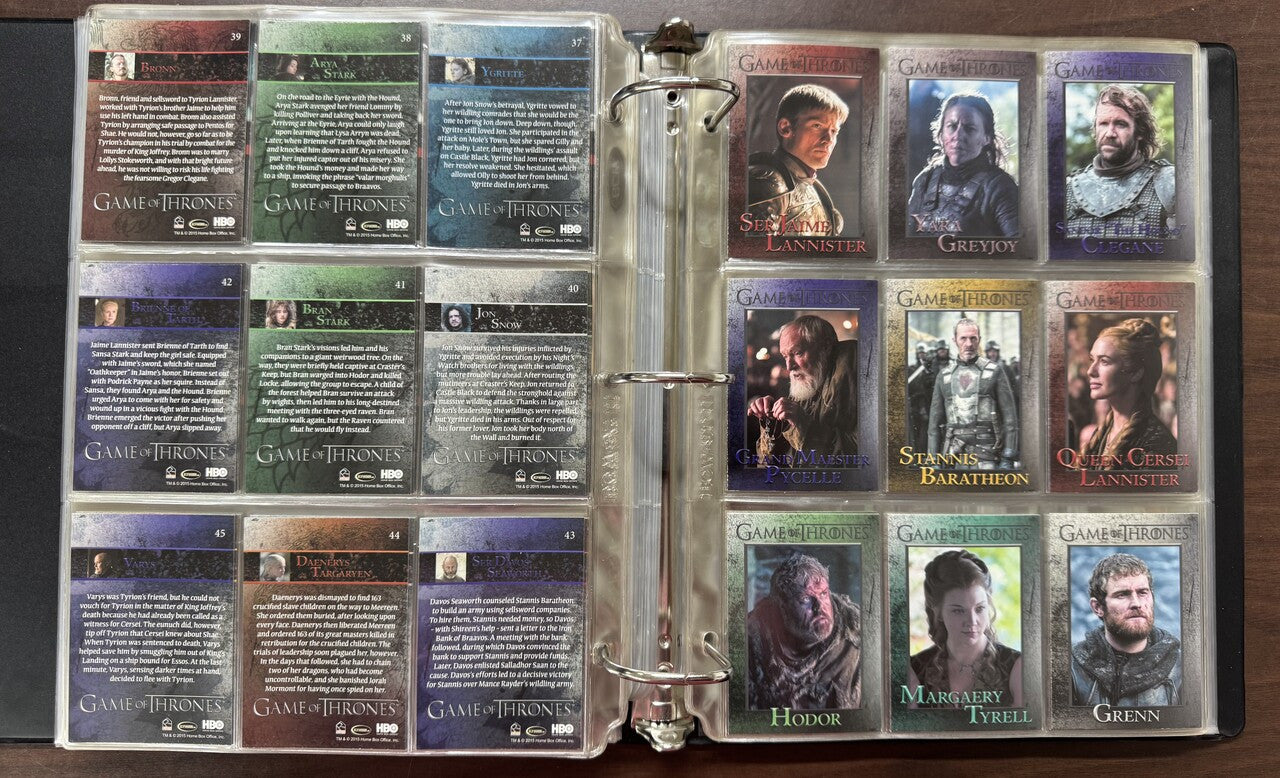 2012/16 Rittenhouse Game of Thrones Seasons 1-5 Complete Sets (458)