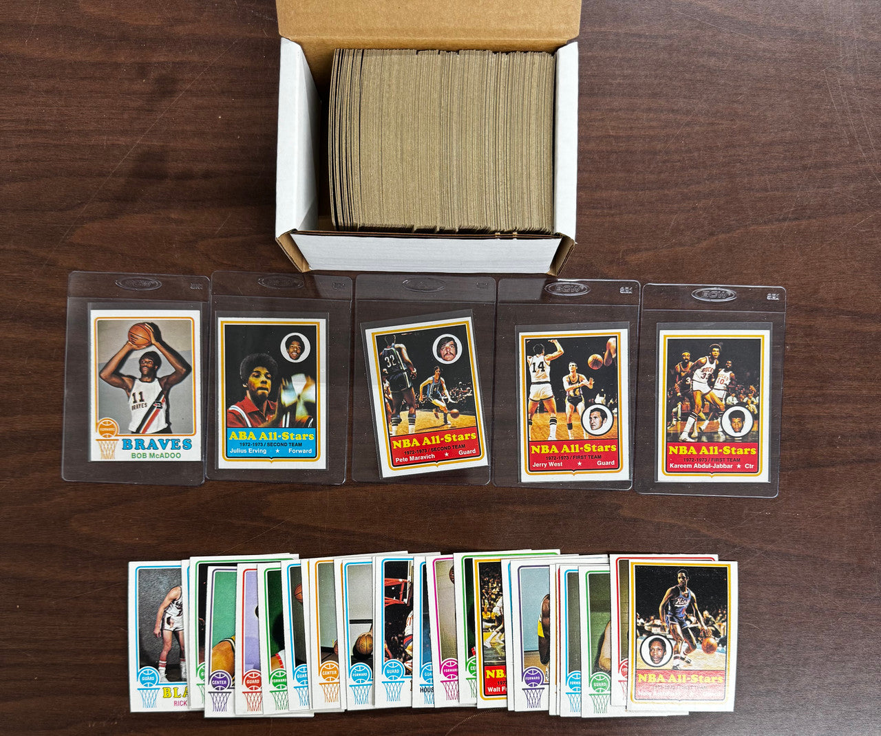 1973-74 Topps Basketball Complete Set (264) NM-MT Overall