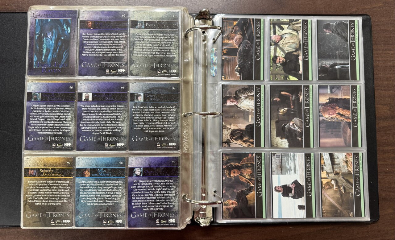2012/16 Rittenhouse Game of Thrones Seasons 1-5 Complete Sets (458)