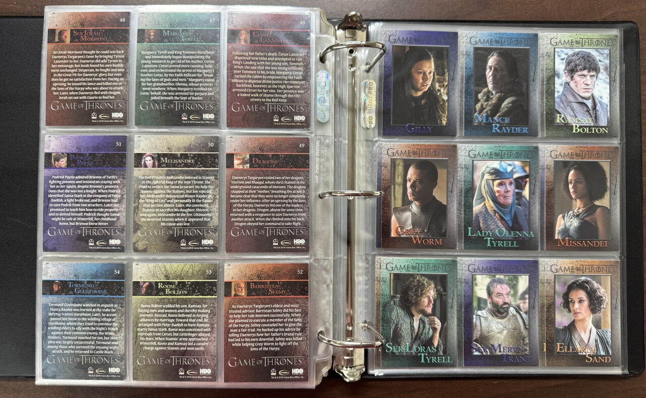 2012/16 Rittenhouse Game of Thrones Seasons 1-5 Complete Sets (458)