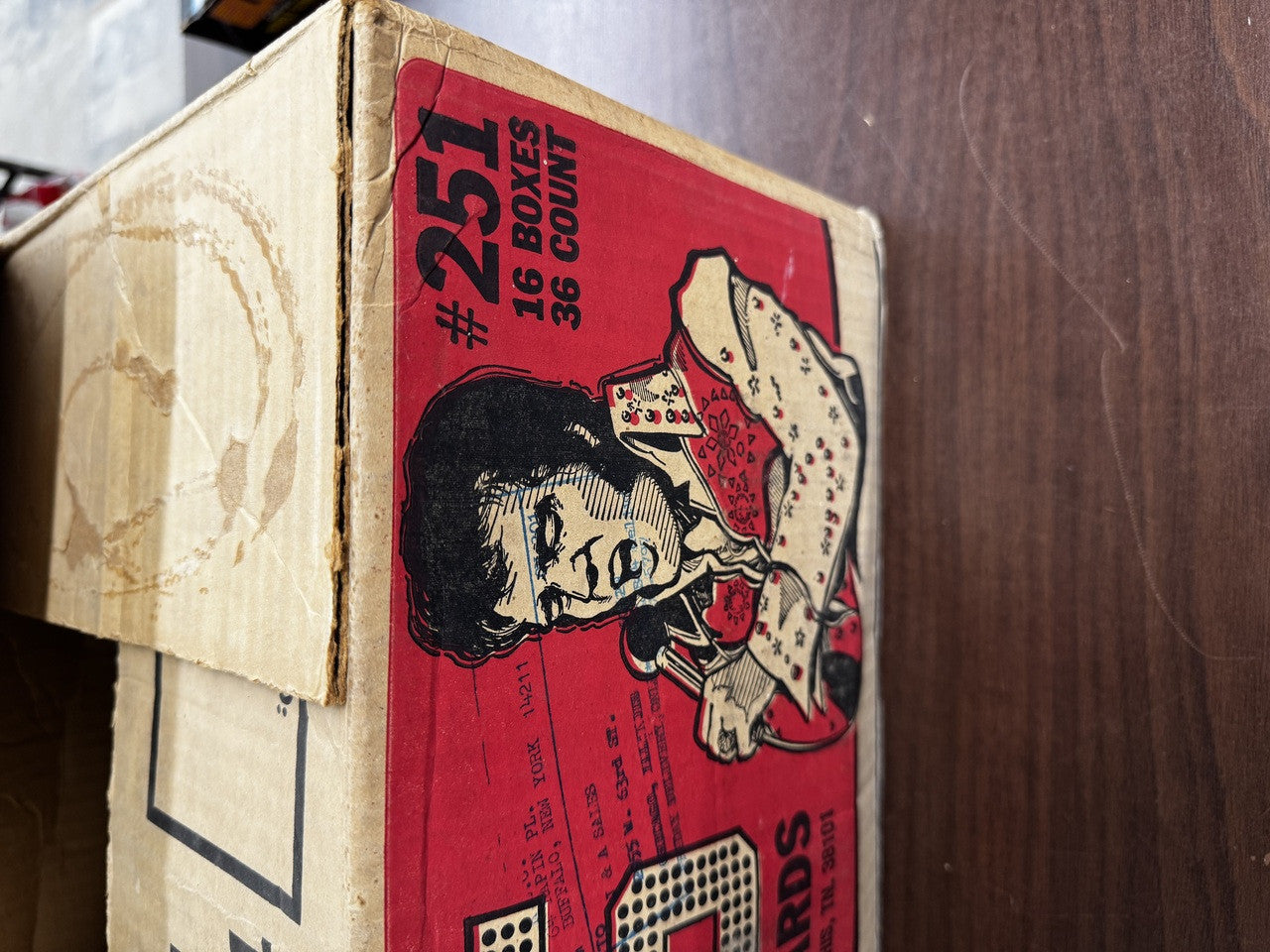 1978 Donruss Elvis Collectors Series Box w/ 27 Sealed Wax Packs + Empty Case