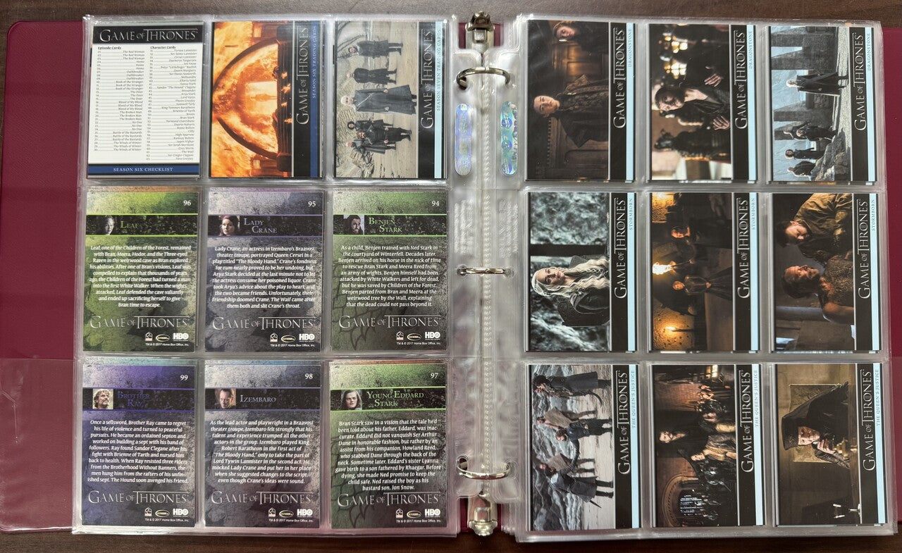 2017/20 Rittenhouse Game of Thrones Seasons 6-8 Complete Sets (241)