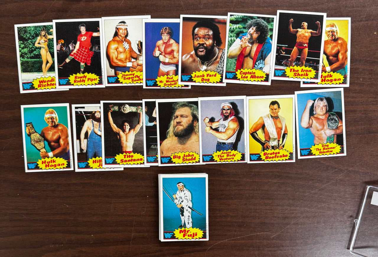 1985 Topps WWF Wrestling Complete Set (66) 2 Hogan RCs NM Overall "B"