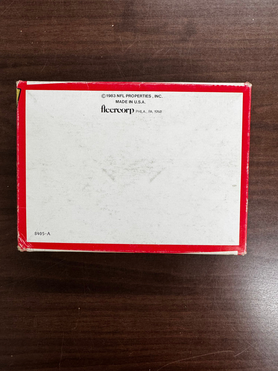 1983 Fleer NFL Football Team Action Box w/ 11 Factory Sealed Wax Packs