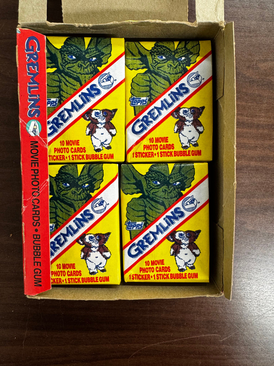 1984 Topps Gremlins Box w/ 27 Factory Sealed Wax Packs