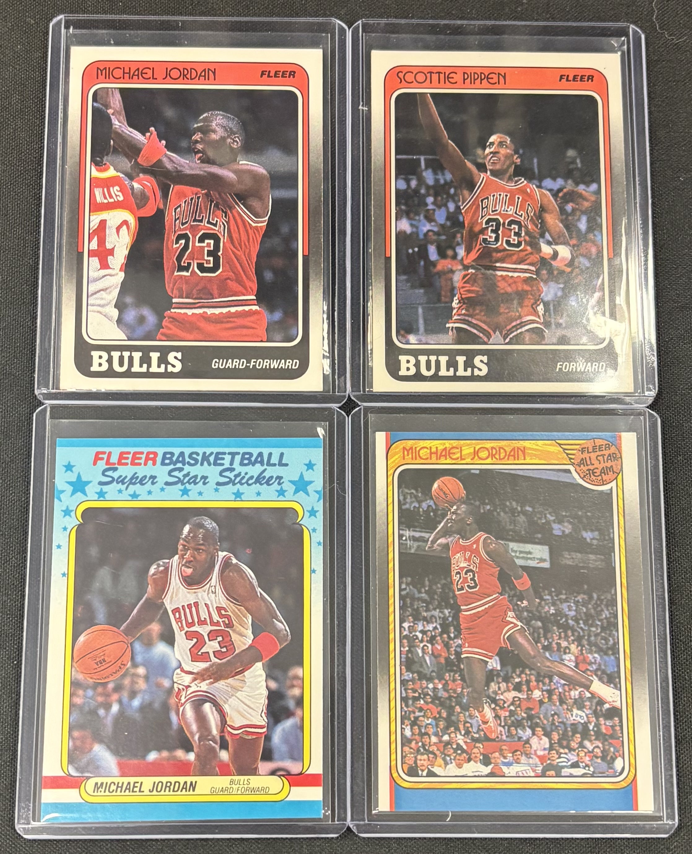 1988-89 Fleer Basketball Complete Set (132+11 Stickers) NM-MT "A"