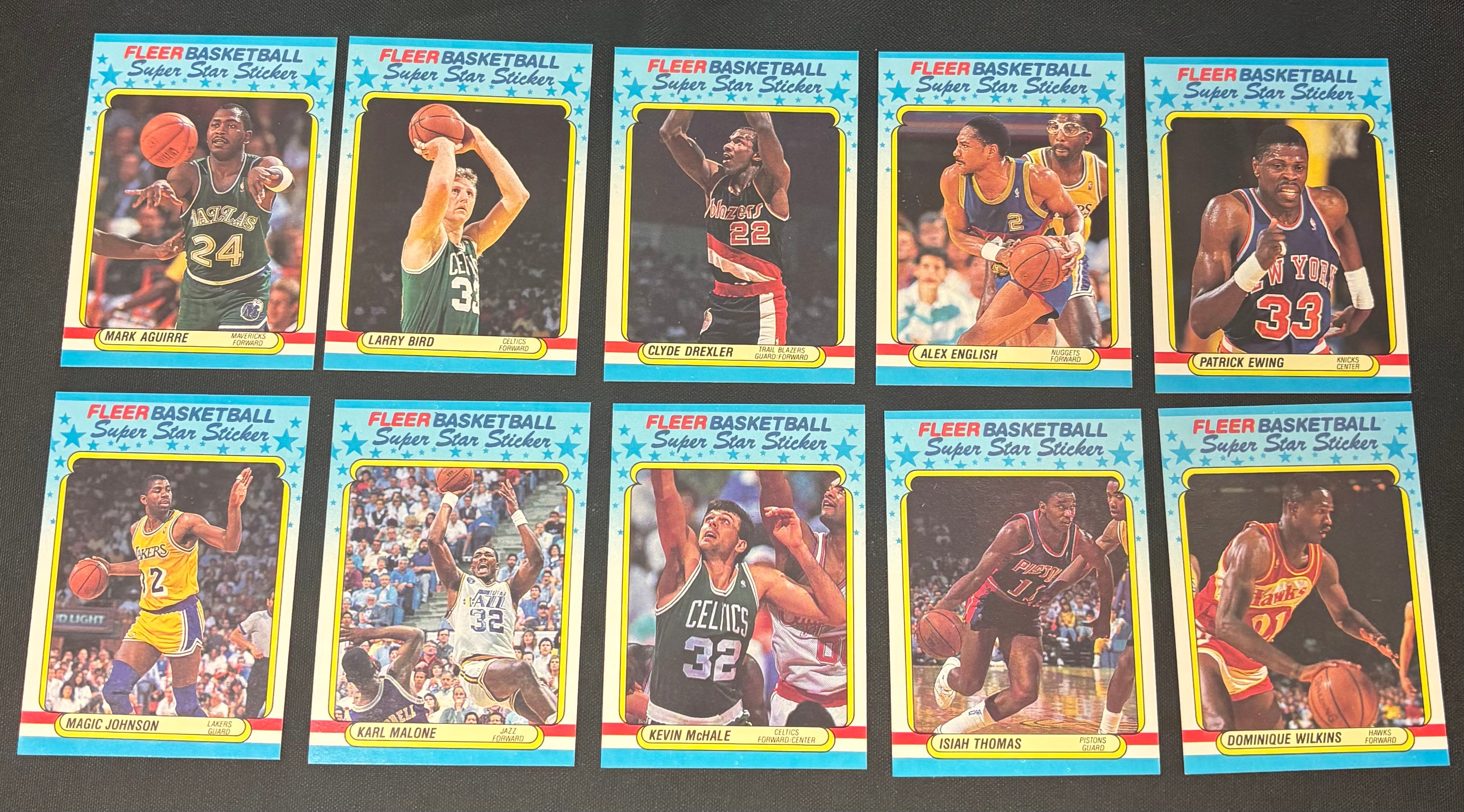 1988-89 Fleer Basketball Complete Set (132+11 Stickers) NM-MT "A"
