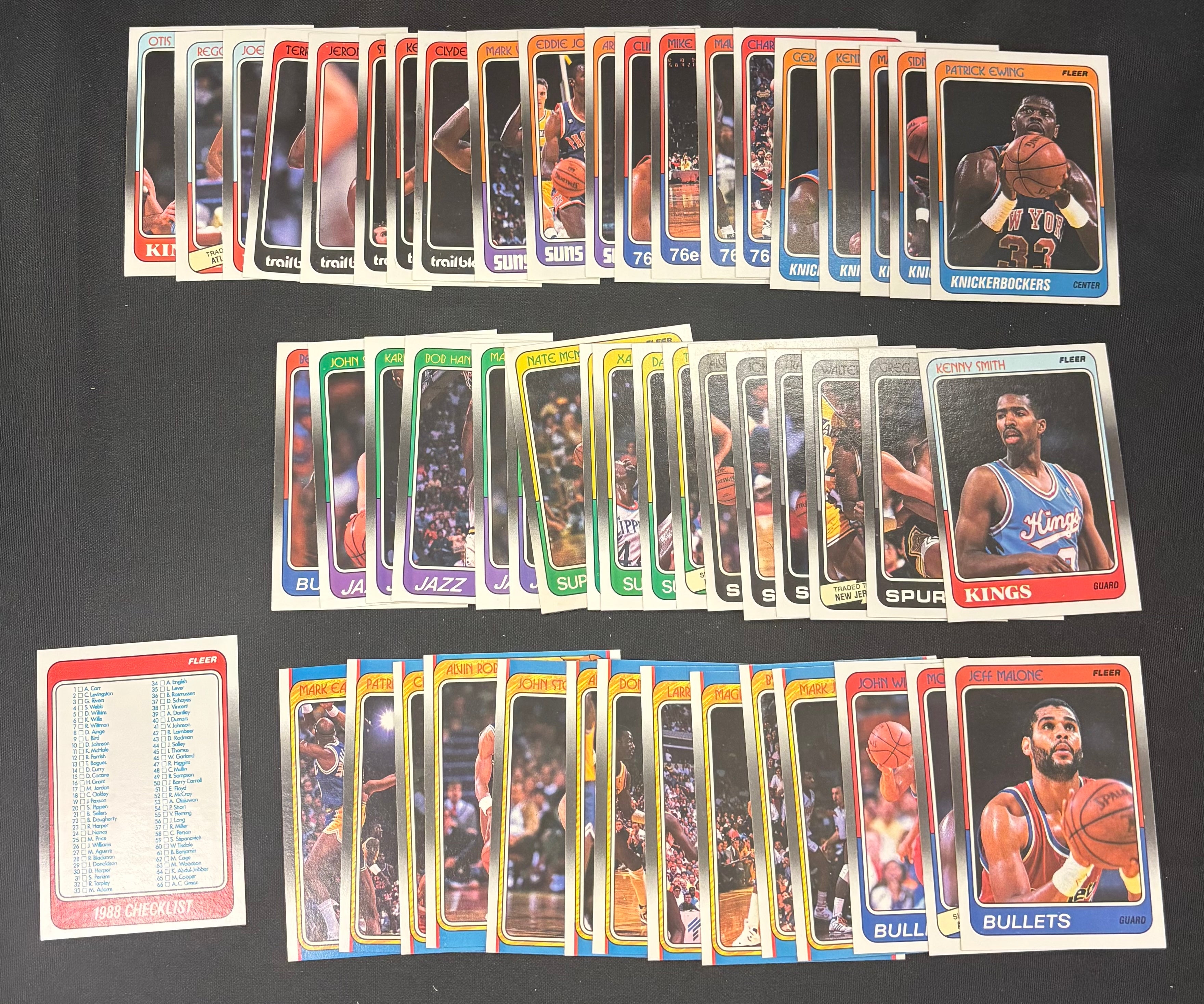 1988-89 Fleer Basketball Complete Set (132+11 Stickers) NM-MT "A"