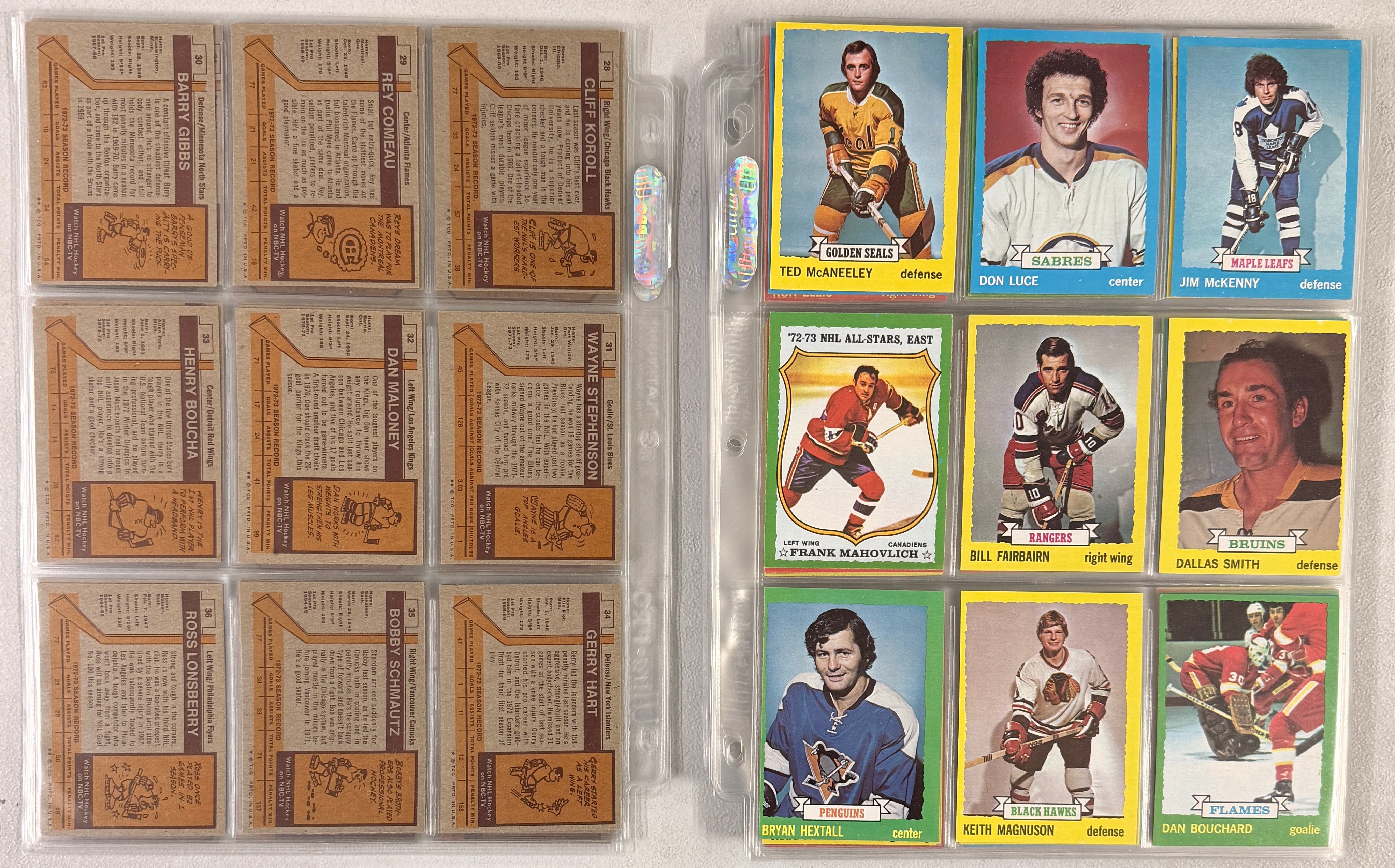 1973/74 Topps Hockey Near Complete Set (196/198) w/ Wax Wrapper EX-NM