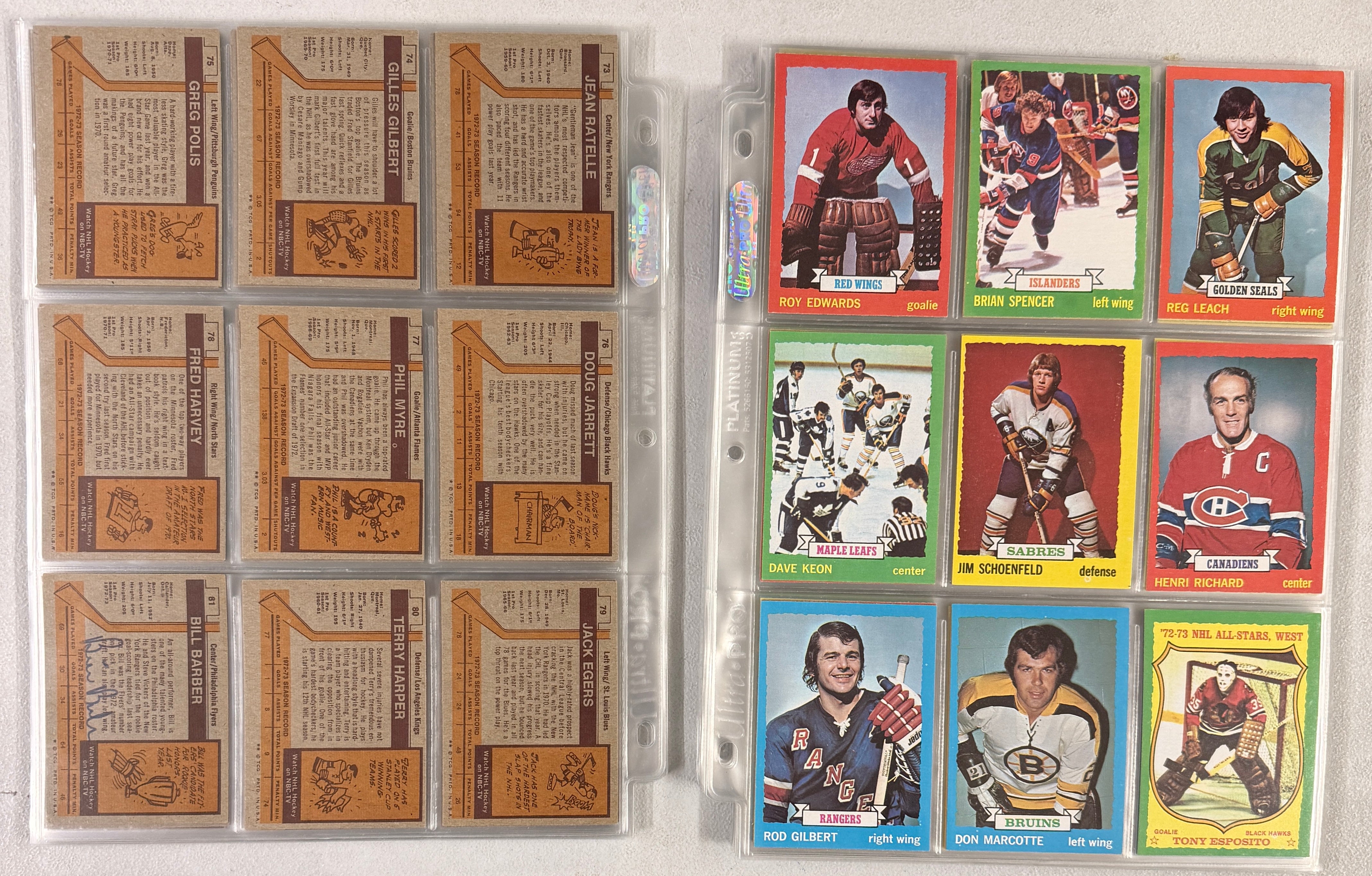 1973/74 Topps Hockey Near Complete Set (196/198) w/ Wax Wrapper EX-NM