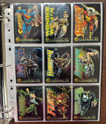 1995 SkyBox DC Legends Power Chrome Complete Set (150)