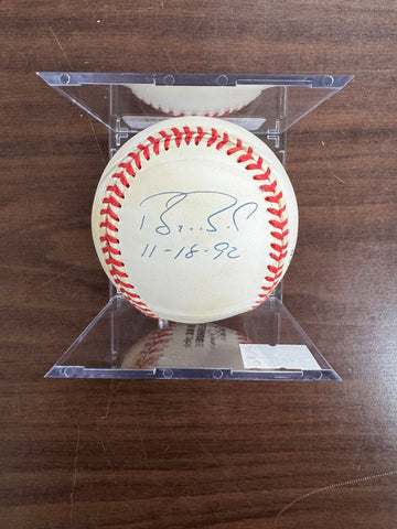 Barry Bonds Signed Autographed Inscribed Rawlings ONL Baseball JSA