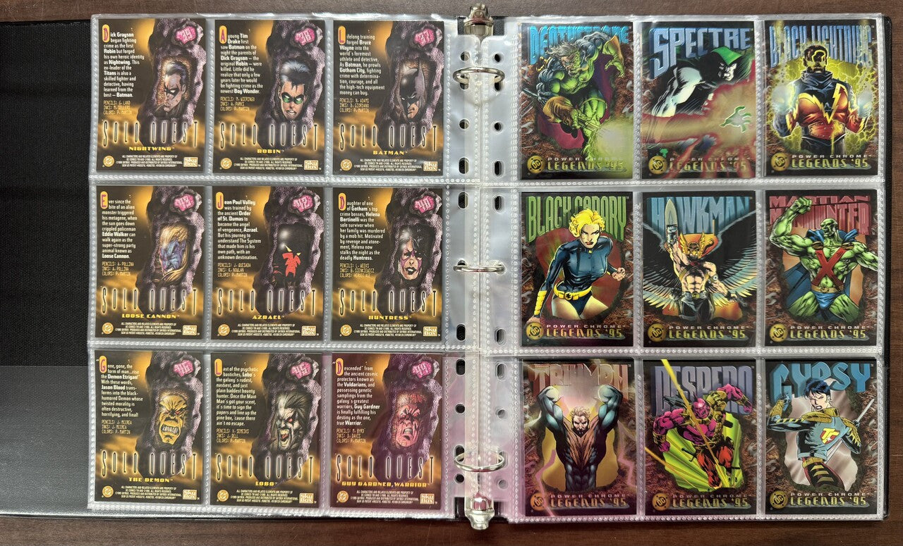 1995 SkyBox DC Legends Power Chrome Complete Set (150)