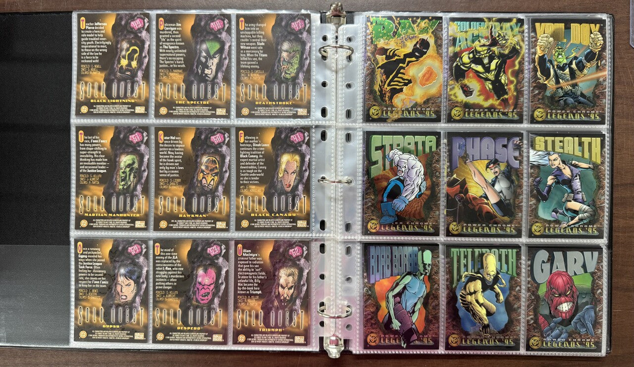 1995 SkyBox DC Legends Power Chrome Complete Set (150)