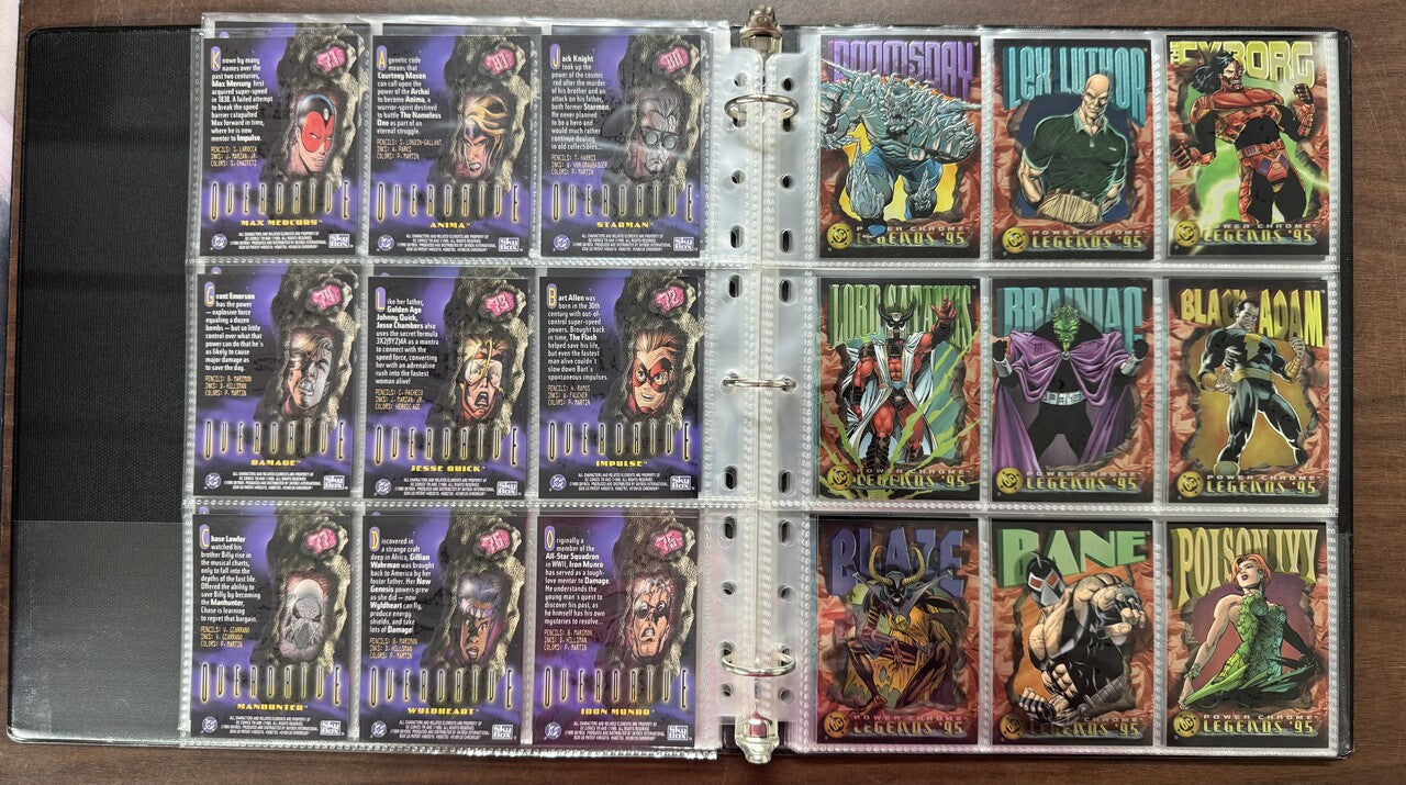 1995 SkyBox DC Legends Power Chrome Complete Set (150)