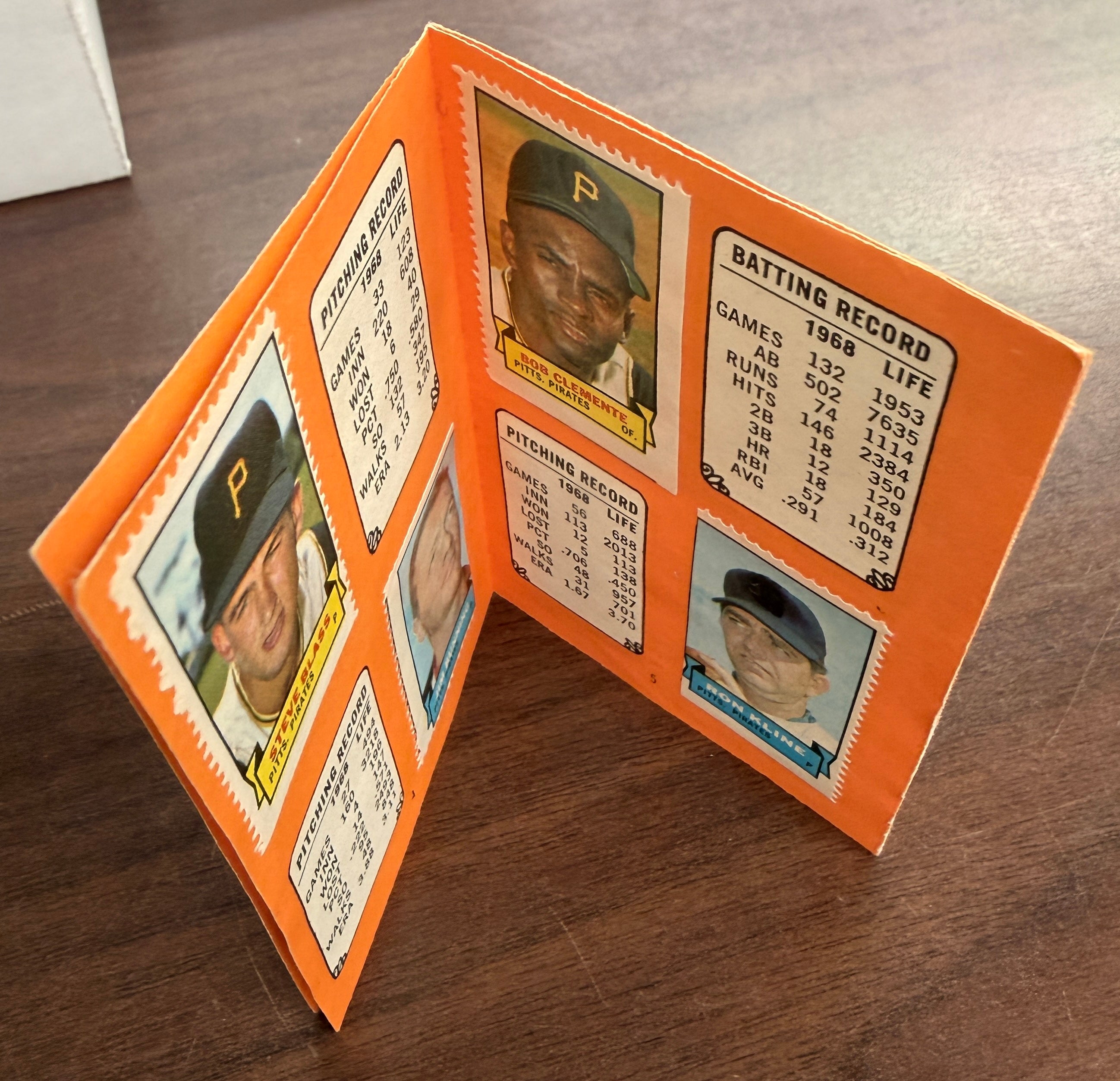 1969 Topps Baseball Stamp Album Complete Set w/ Wrapper (24) w/ Stamps VG/EX