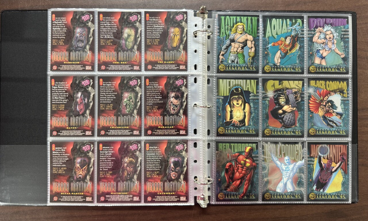 1995 SkyBox DC Legends Power Chrome Complete Set (150)