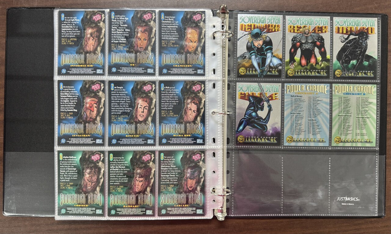 1995 SkyBox DC Legends Power Chrome Complete Set (150)