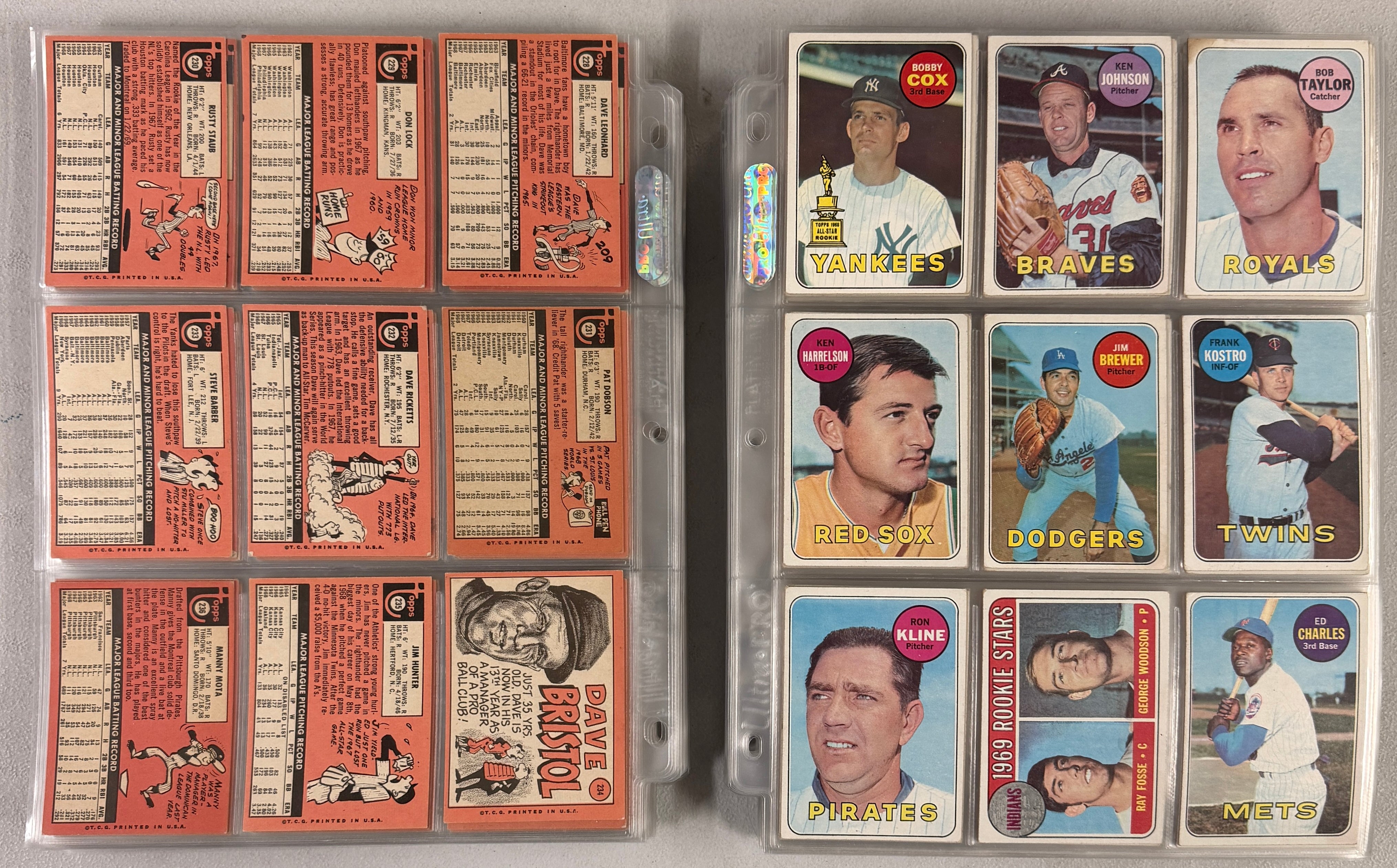 1969 Topps Baseball Complete Set (664) VG-EX w/ Wax Wrapper