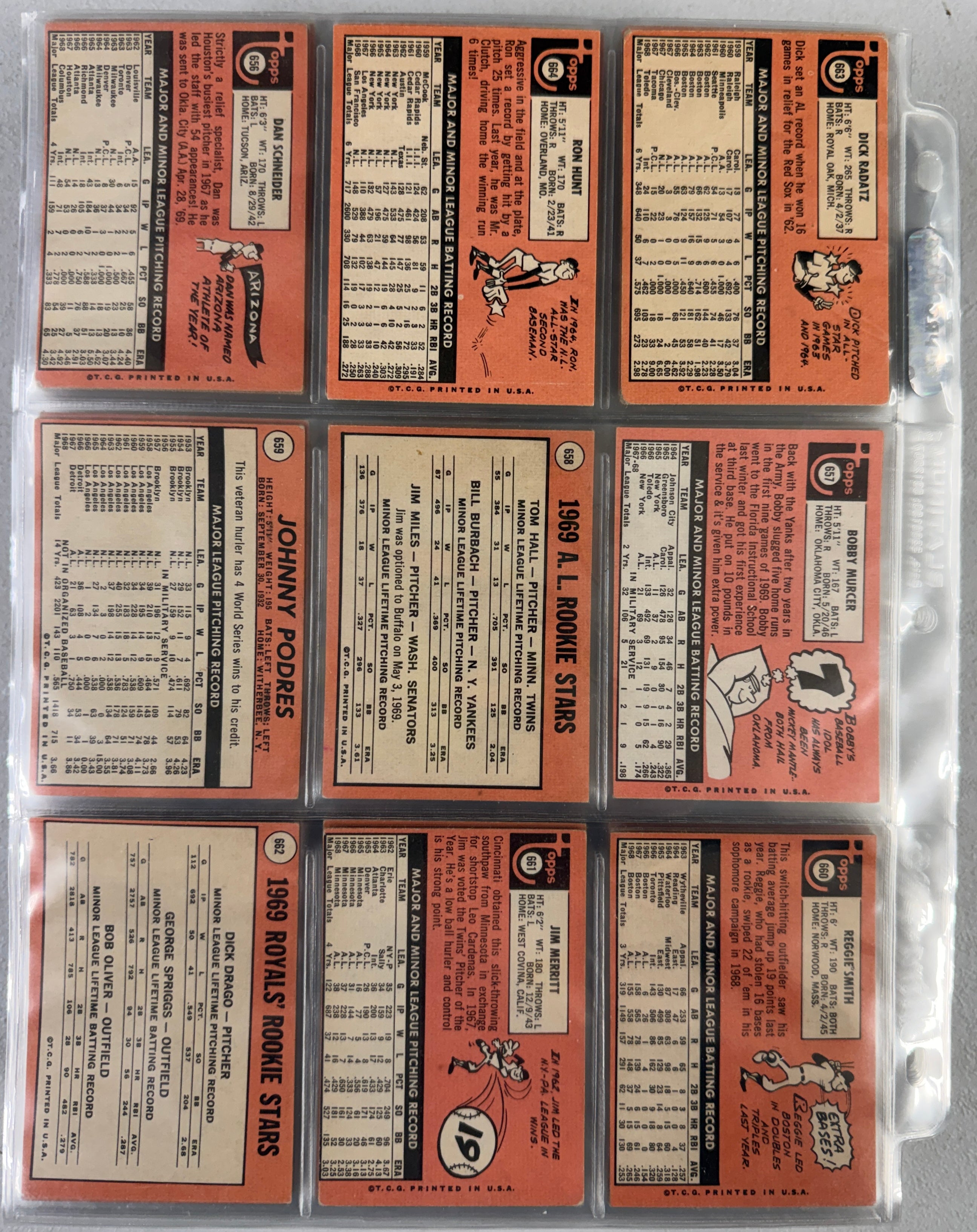 1969 Topps Baseball Complete Set (664) VG-EX w/ Wax Wrapper
