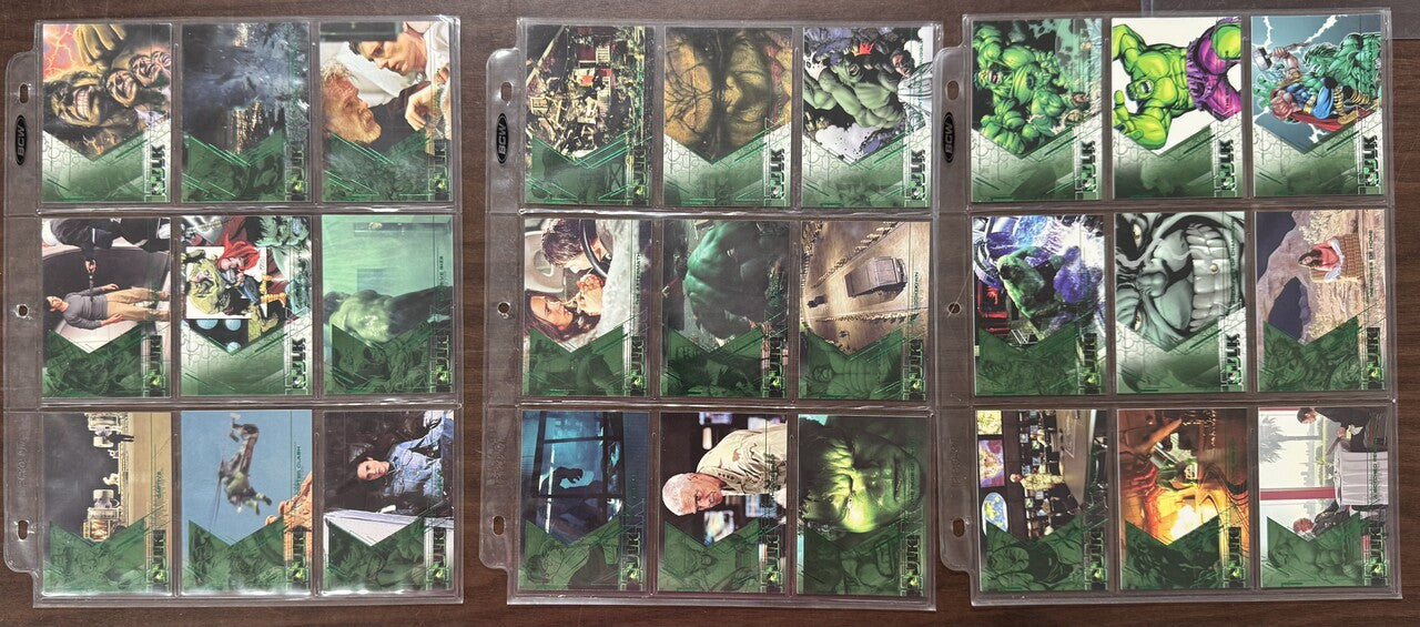 2003 Upper Deck The Hulk Film and Comic Complete Set (81)