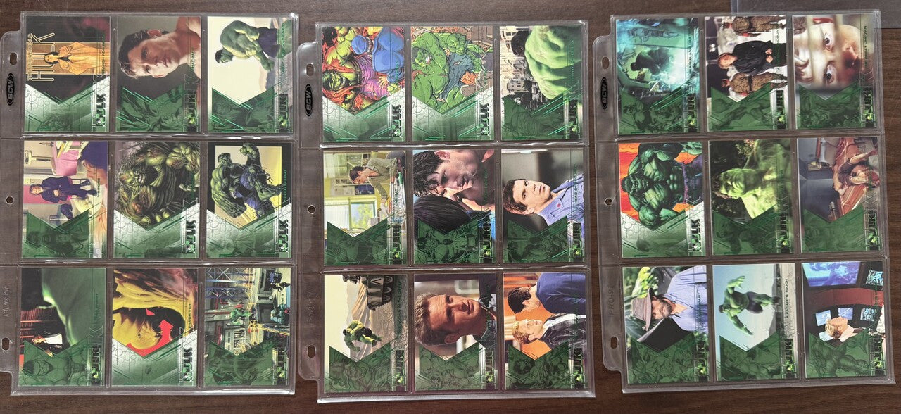 2003 Upper Deck The Hulk Film and Comic Complete Set (81)
