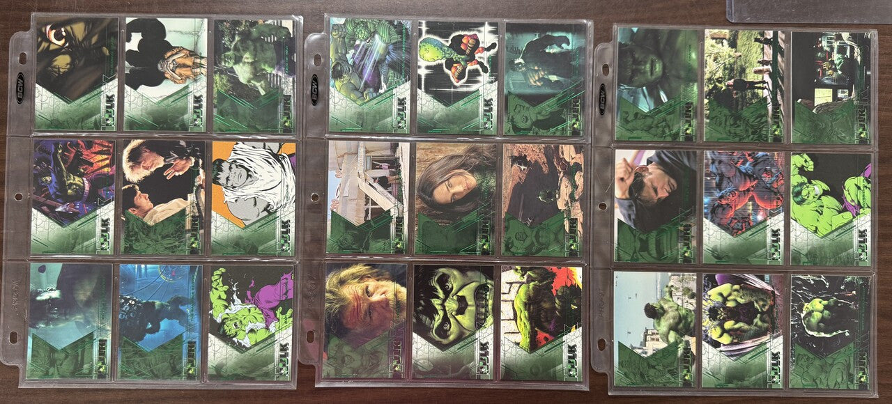 2003 Upper Deck The Hulk Film and Comic Complete Set (81)