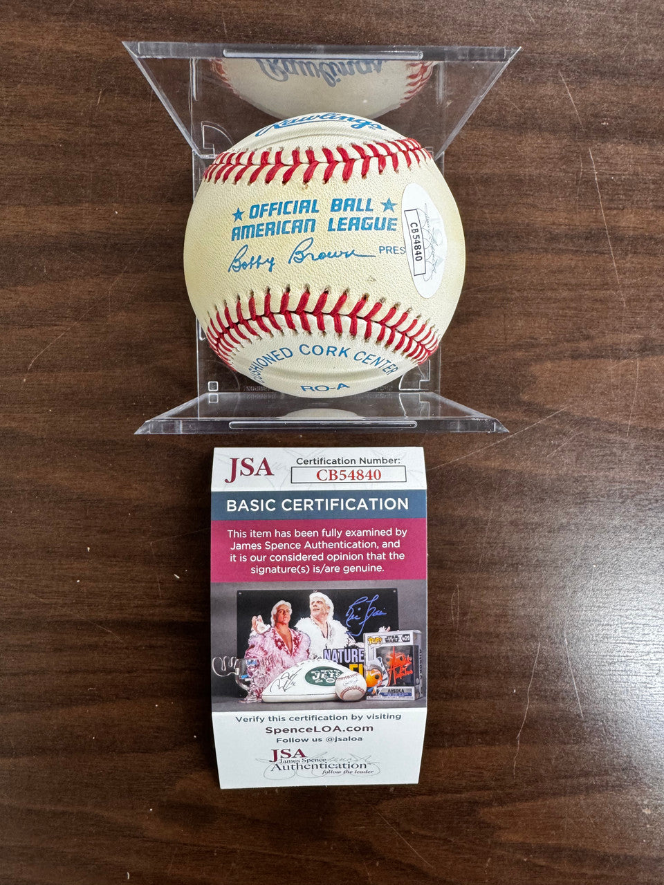Nolan Ryan Signed Autographed Rawlings OAL Baseball JSA *4840