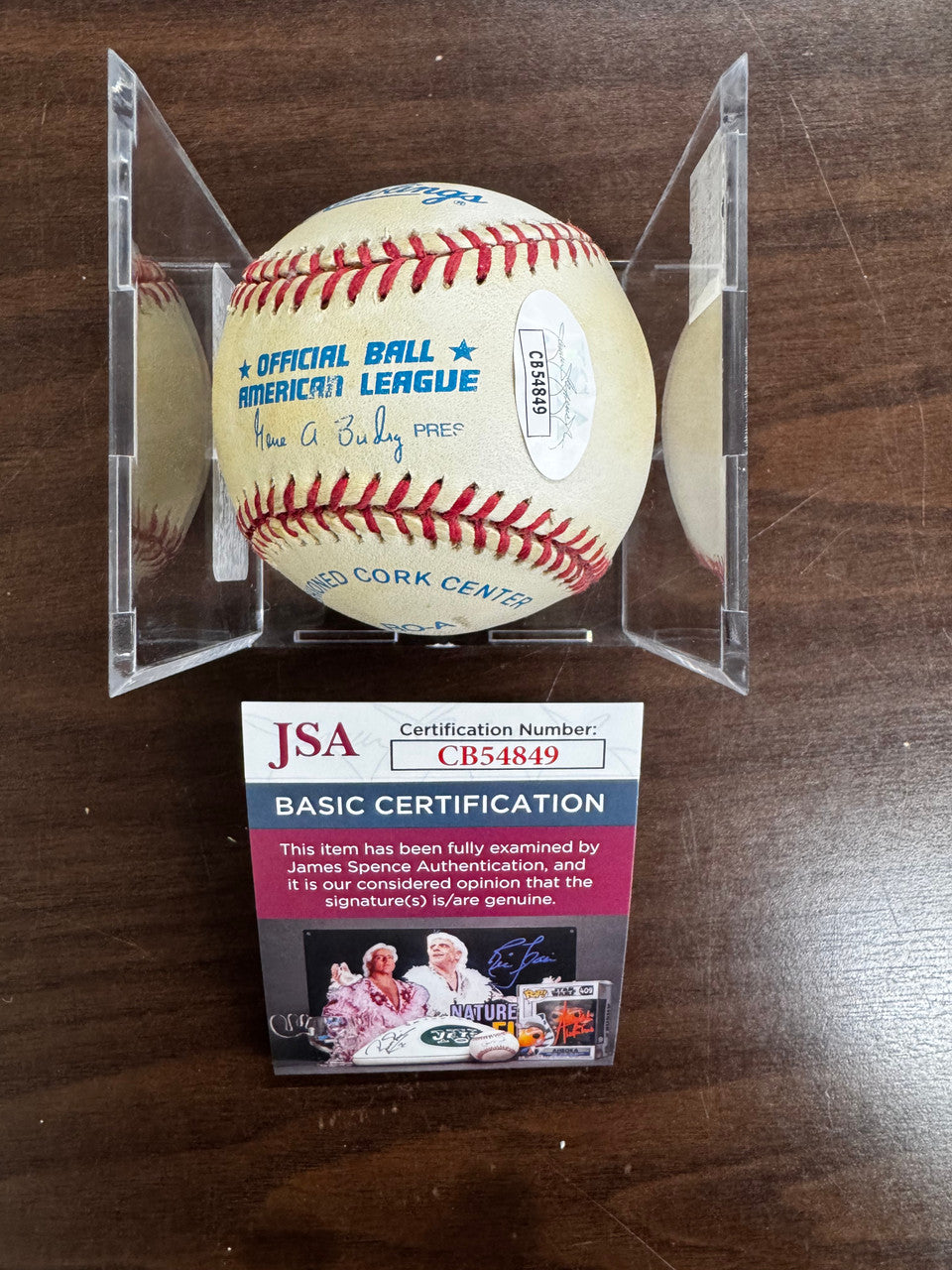 Brooks Robinson Signed Autographed Rawlings OAL Baseball JSA *4849