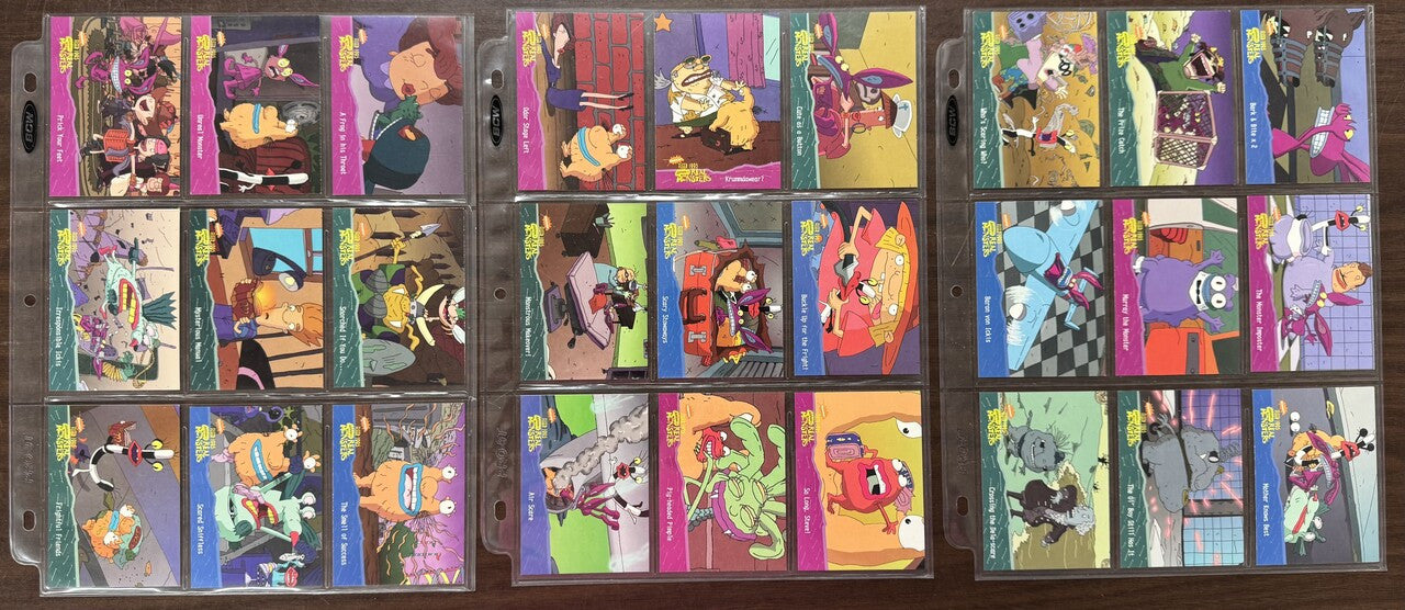 1995 Fleer Nickelodeon  AAAHH!!! Real Monsters Complete Set (90)