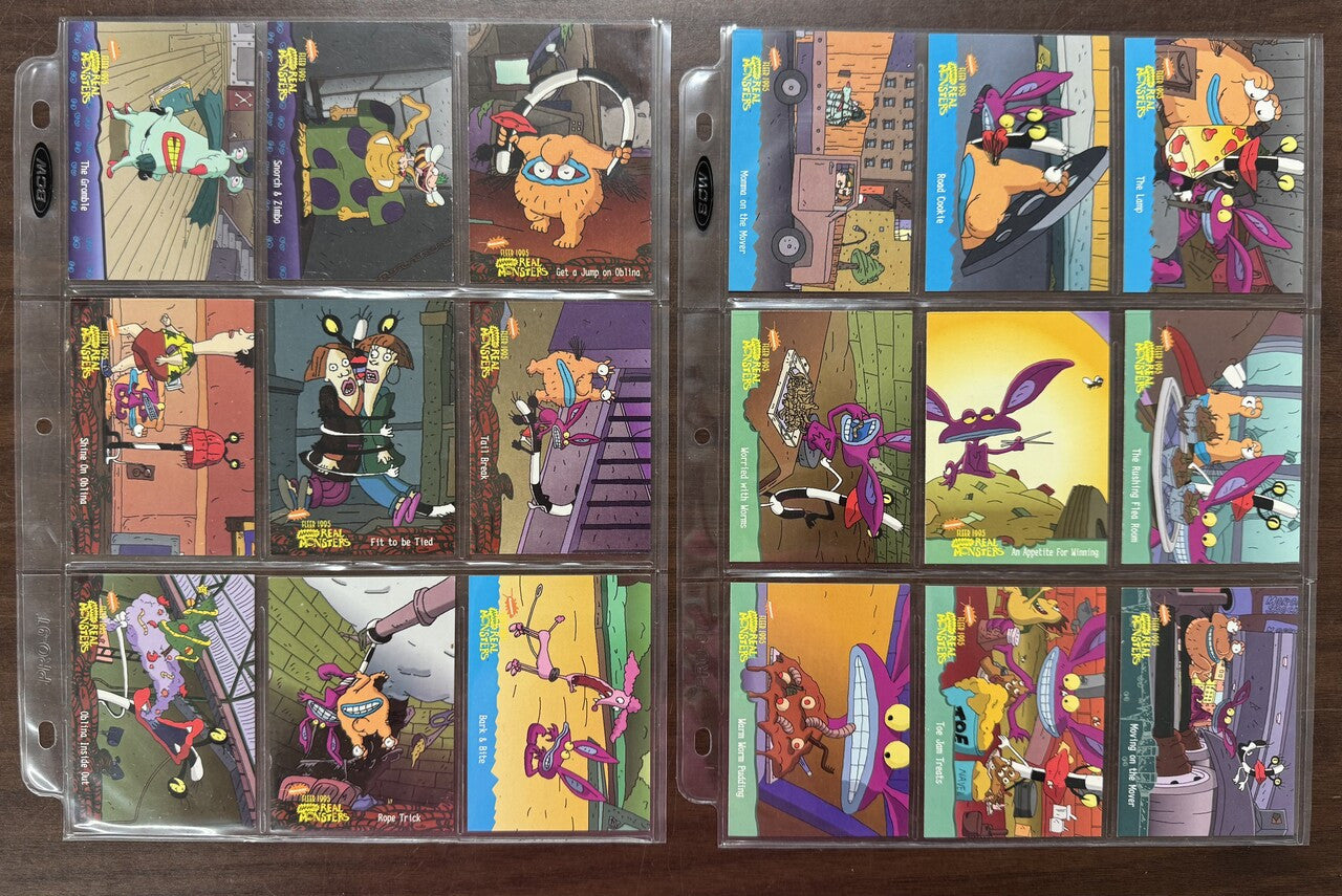 1995 Fleer Nickelodeon  AAAHH!!! Real Monsters Complete Set (90)