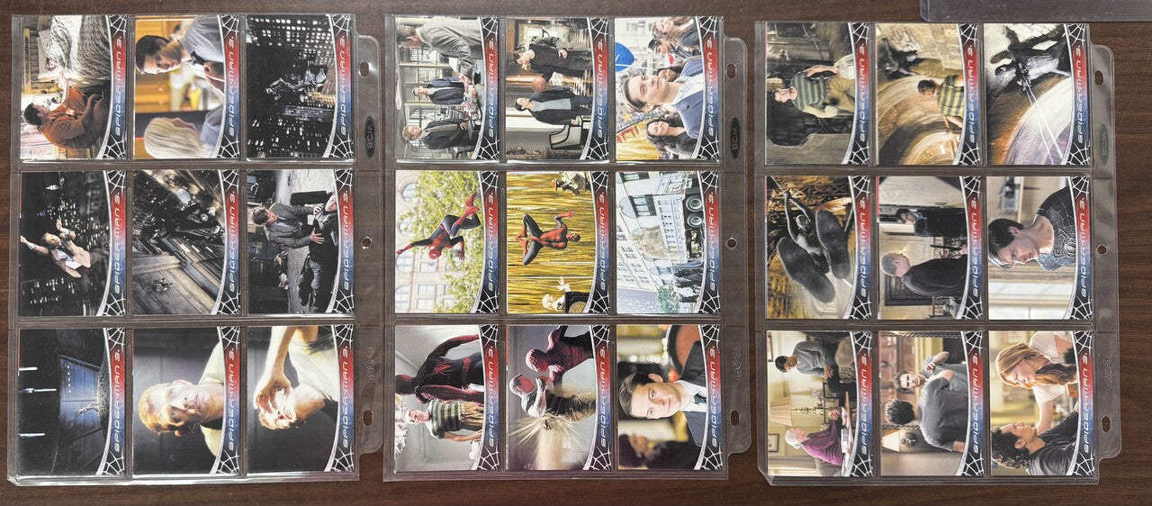 2007 Rittenhouse Marvel Spider-Man 3 Complete Set (71) W/ Inserts