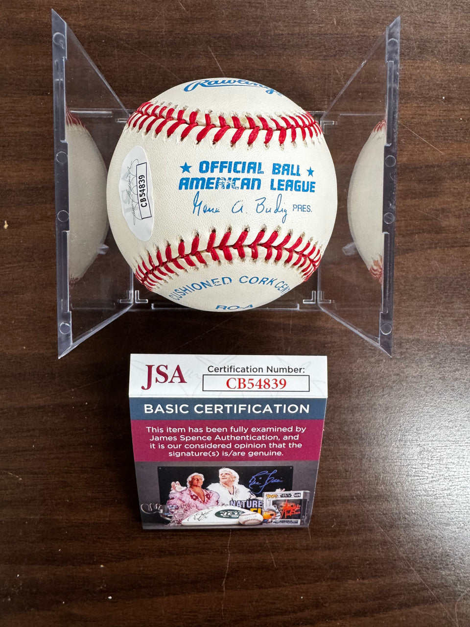 Roger Clemens Signed Autographed Rawlings OAL Baseball JSA *4839