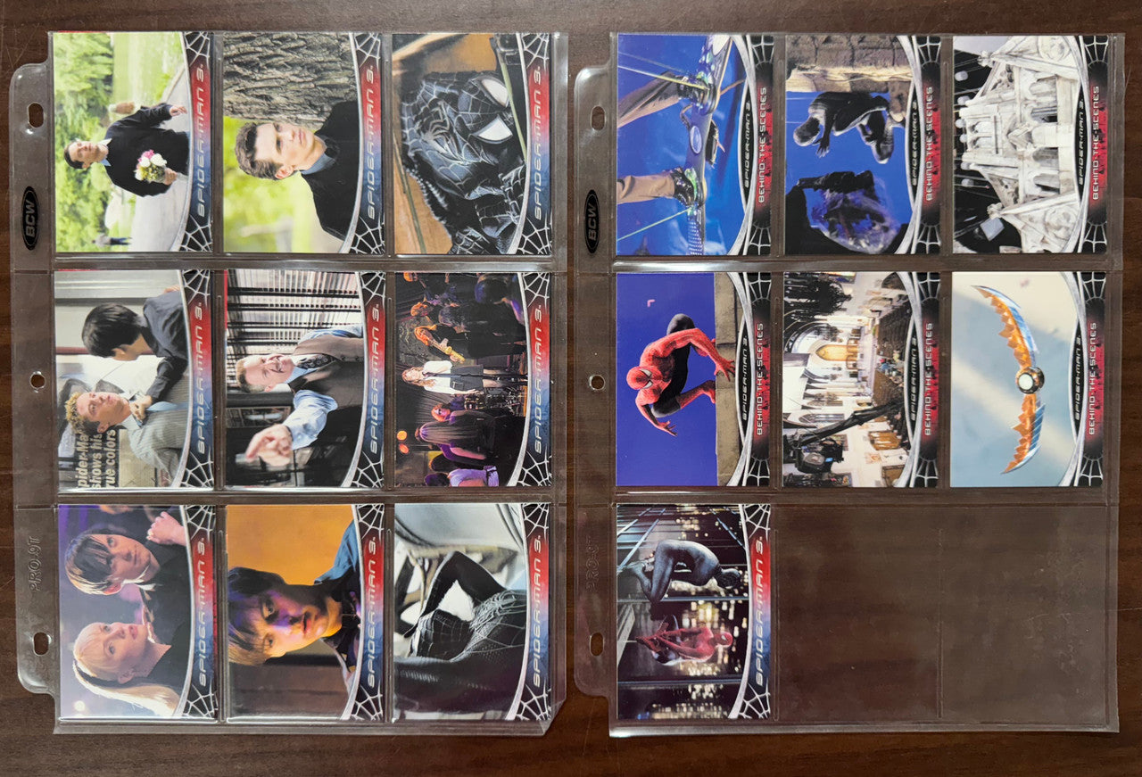 2007 Rittenhouse Marvel Spider-Man 3 Complete Set (71) W/ Inserts
