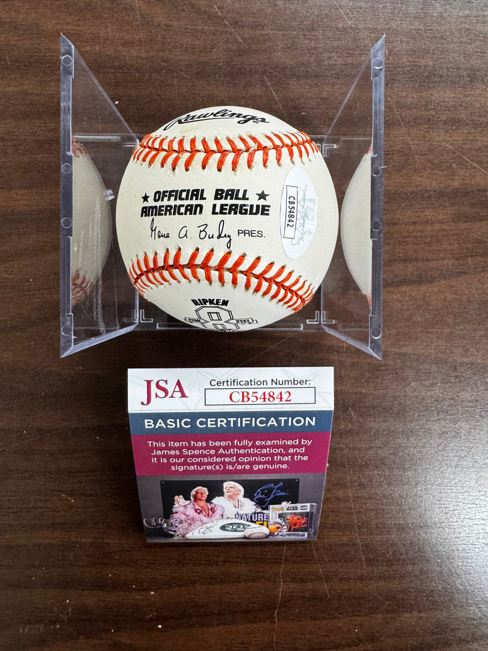 Cal Ripken Jr. Signed Autographed Rawlings OAL Commemorative Baseball JSA