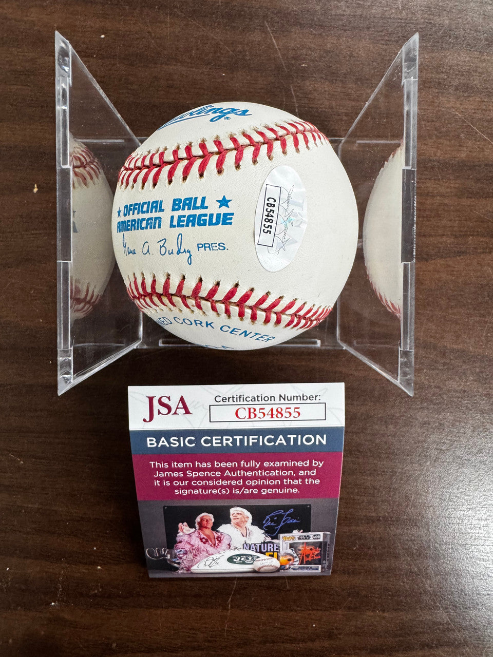 Frank Robinson Signed Autographed Rawlings OAL Baseball JSA *4855