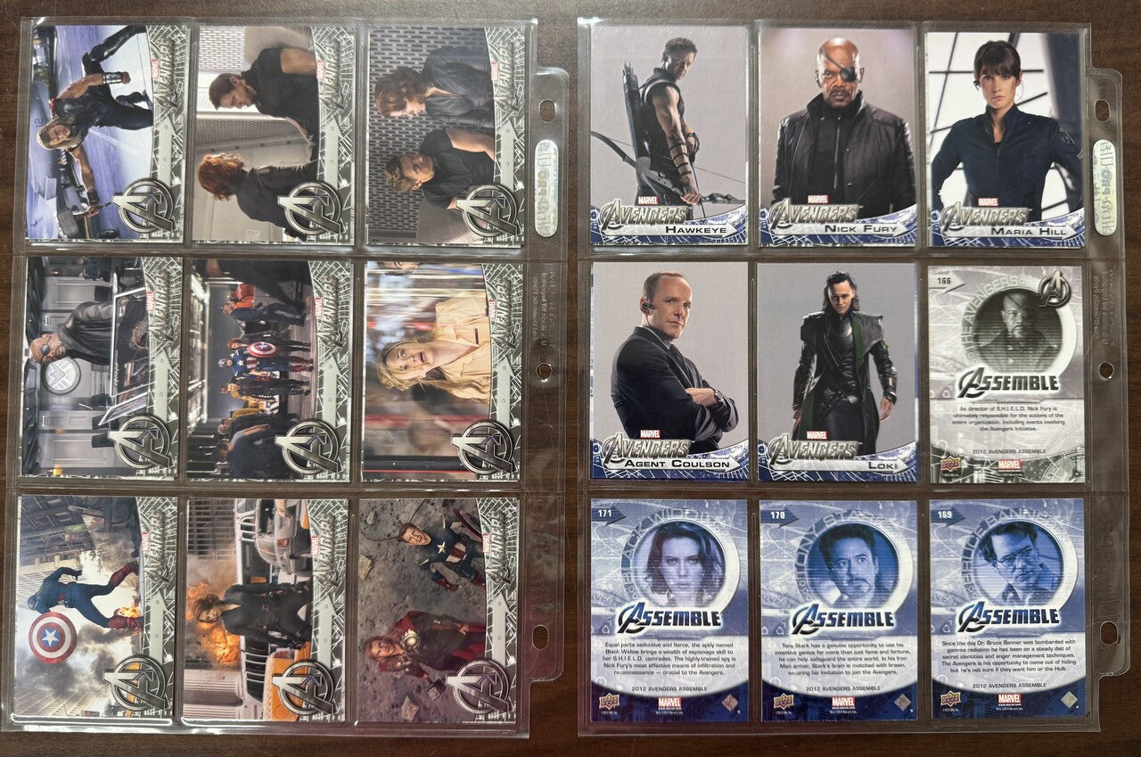 2012 Upper Deck Marvel Avengers Assemble Complete Set (176)