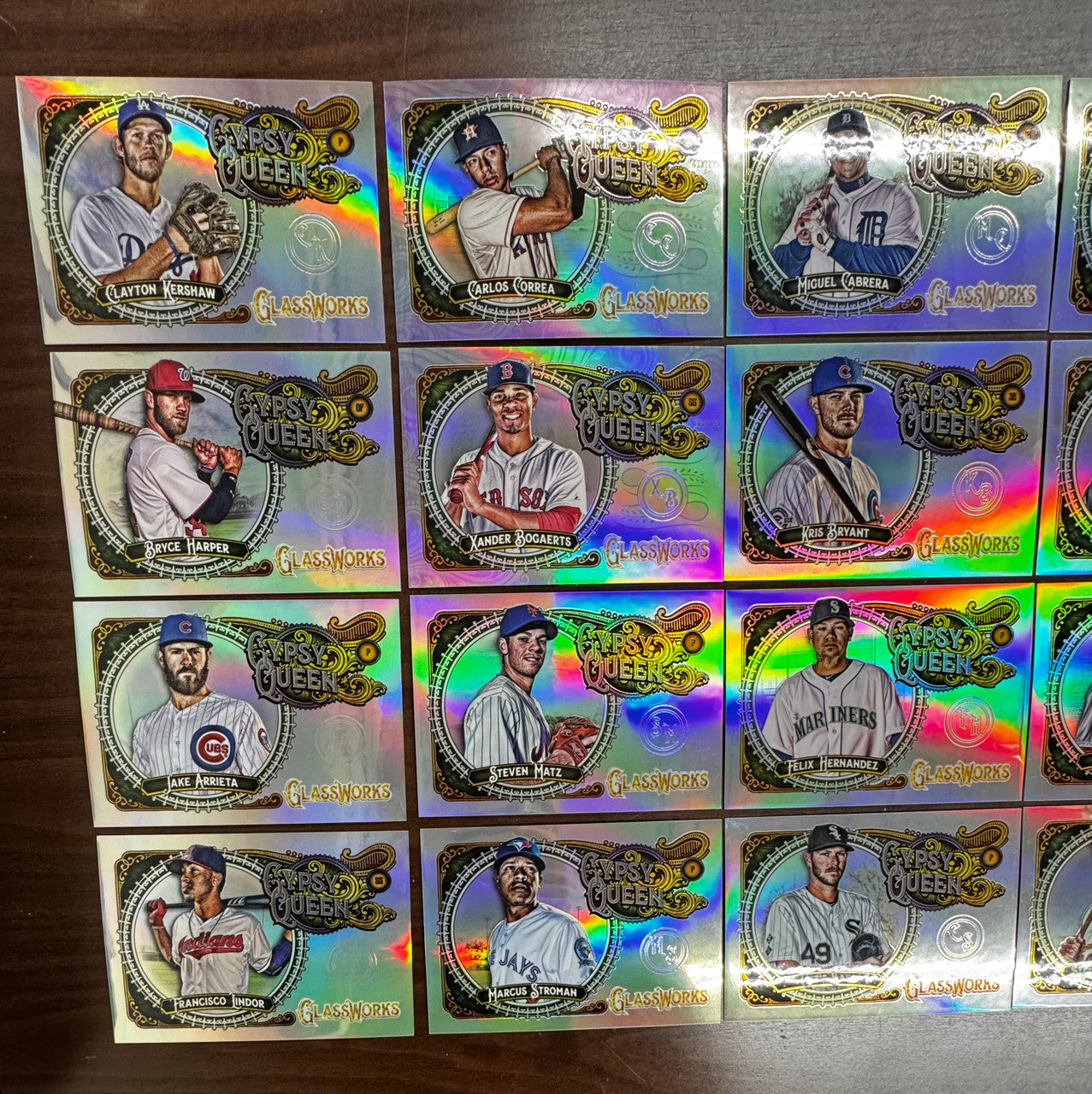 2017 Topps Gypsy Queen GlassWorks Box Topper Near Complete Set 23/25