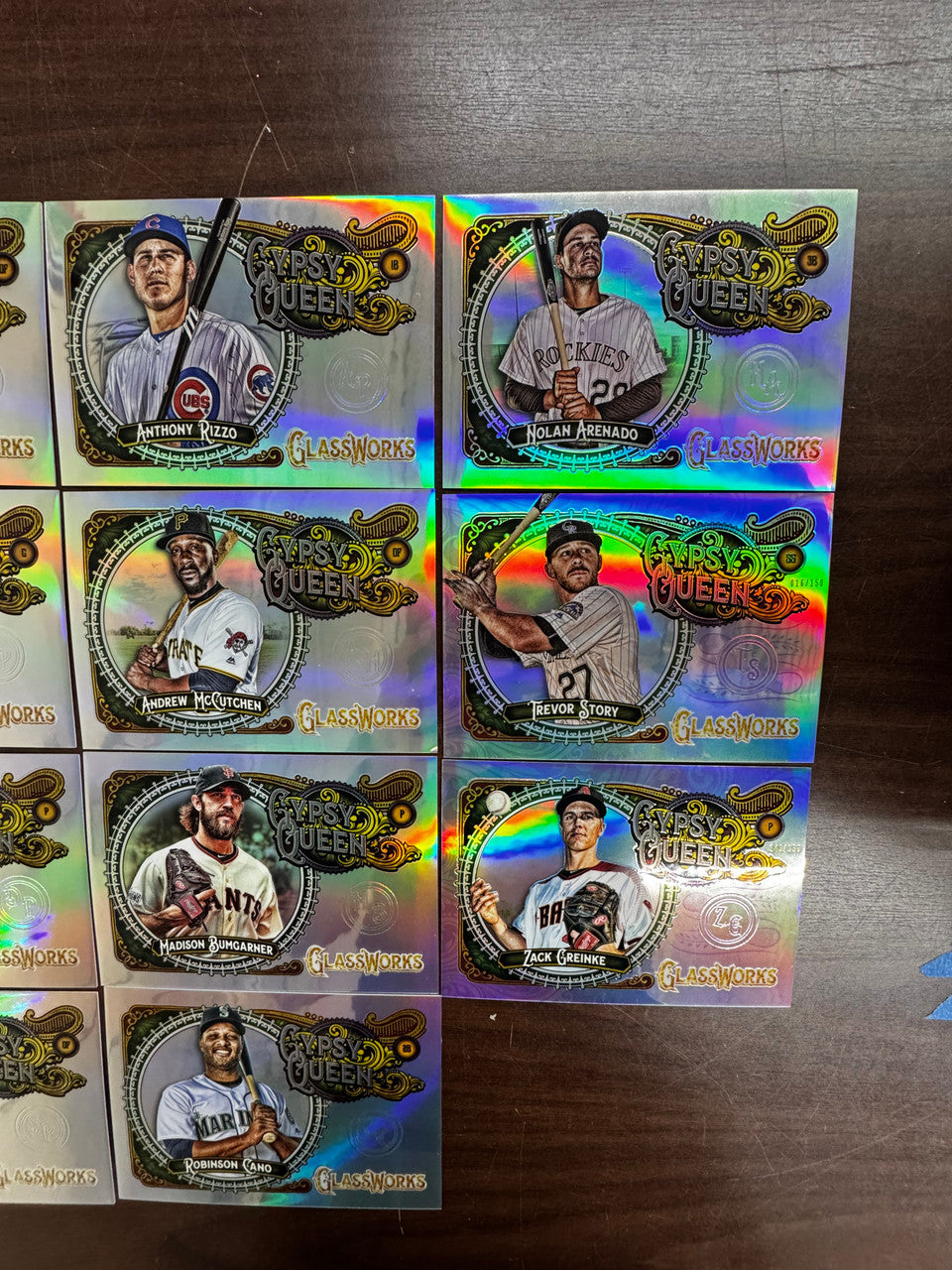 2017 Topps Gypsy Queen GlassWorks Box Topper Near Complete Set 23/25