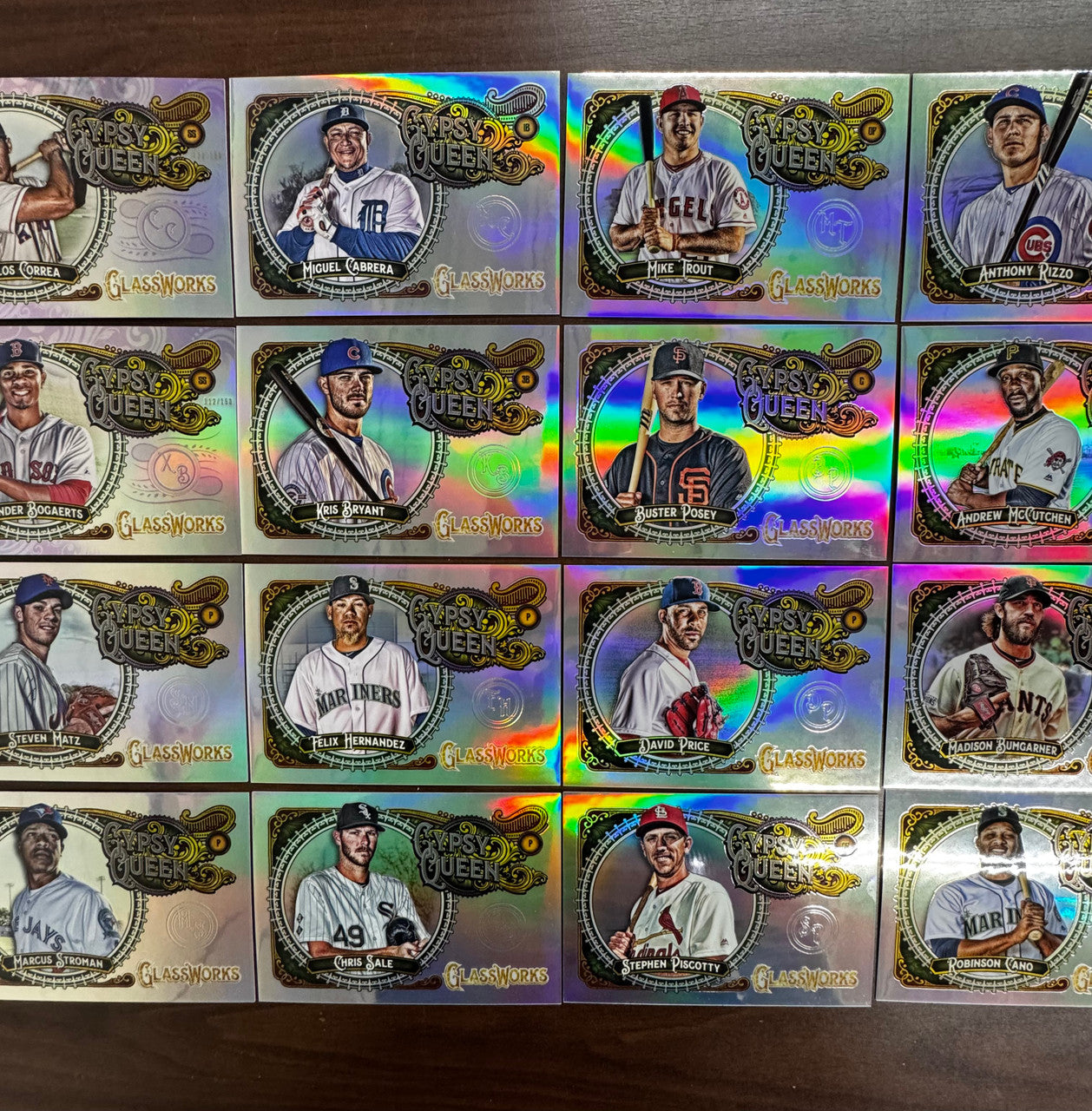 2017 Topps Gypsy Queen GlassWorks Box Topper Near Complete Set 23/25
